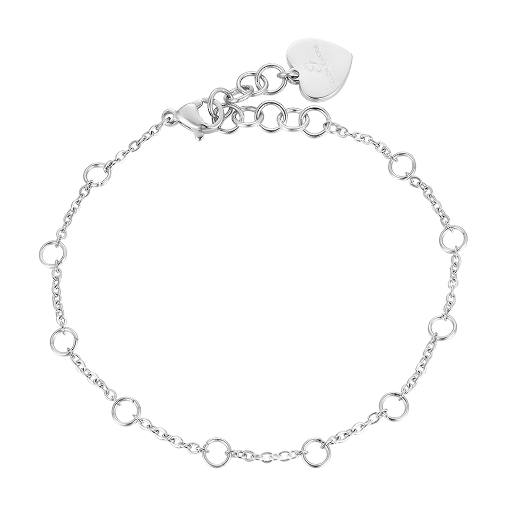 BRACELET ACIER POUR FEMME AVEC RUBAN Luca Barra