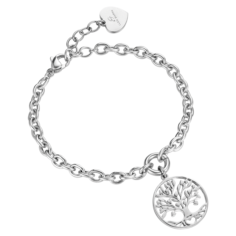 BRACELET ACIER POUR FEMME AVEC PENDANT ARBRE DE VIE Luca Barra