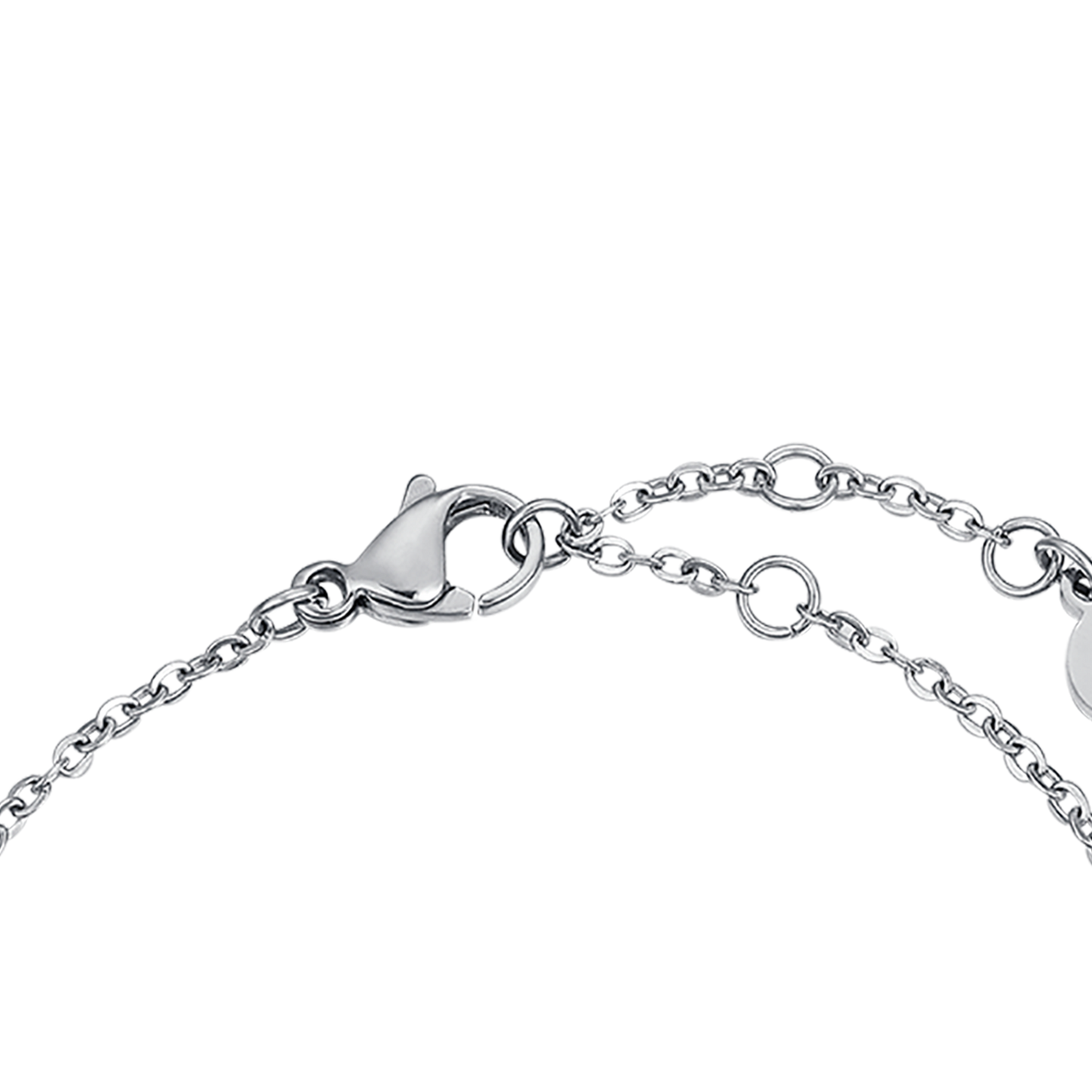 BRACELET ACIER AVEC PIERRES D'OMBRE D'OR Luca Barra