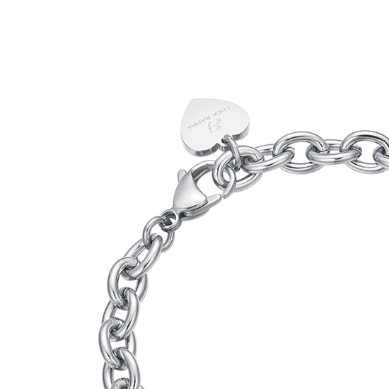 BRACELET EN ACIER POUR DAMES AVEC UN CŒUR DE REMERCIEMENT PROF