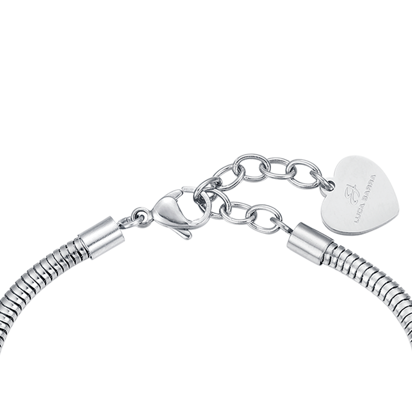 BRACELET INFINIE EN ACIER POUR FEMME AVEC CRISTAUX BLANCS Luca Barra