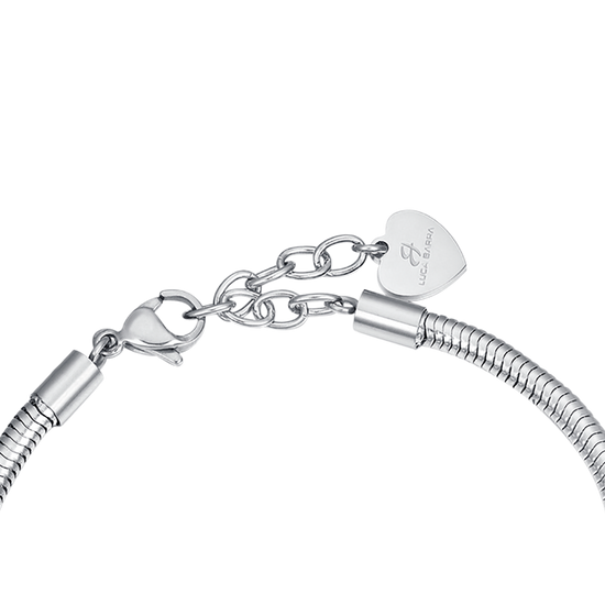 BRACCIALE IN ACCIAIO CON CHARMS I LOVE YOU