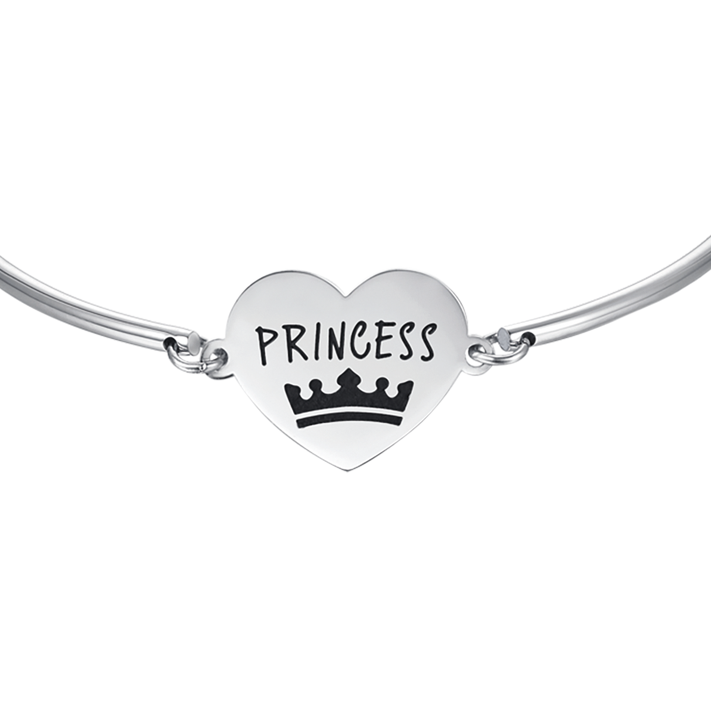 BRACELET EN ACIER POUR FEMME AVEC INSCRIPTION "PRINCESSE