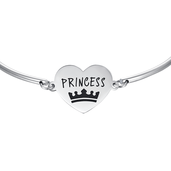 BRACELET EN ACIER POUR FEMME AVEC INSCRIPTION "PRINCESSE