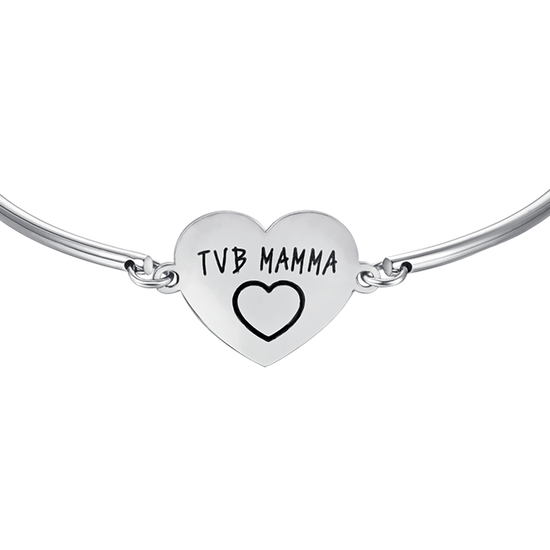 BRACELET FEMME EN ACIER AVEC INSCRIPTION TVB MUM