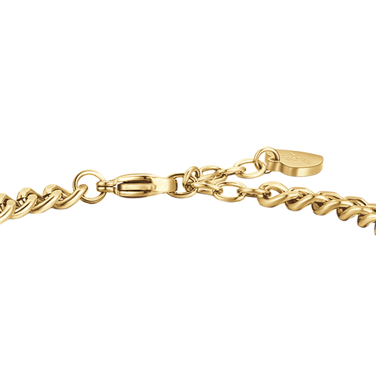 BRACELET POUR FEMME EN ACIER PLAQUÉ OR DE RÊVE AVEC CRISTAUX BLANCS