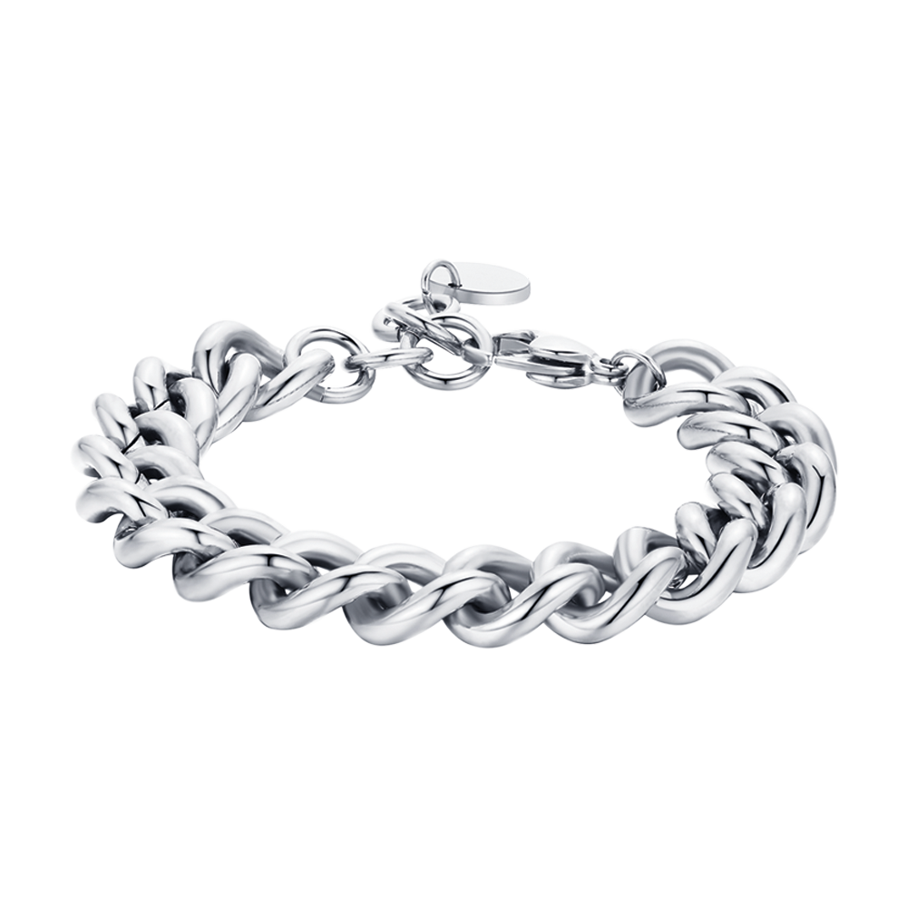 BRACELET POUR FEMME EN CHAÎNE EN ACIER tricoté Luca Barra