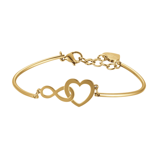 BRACELET POUR FEMME EN OR AVEC COEUR ET INFINITE Luca Barra