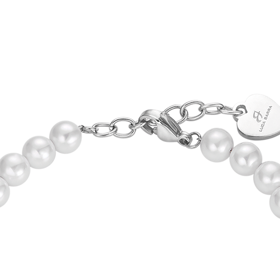 BRACELET DE PERLES BLANCHES POUR FEMMES