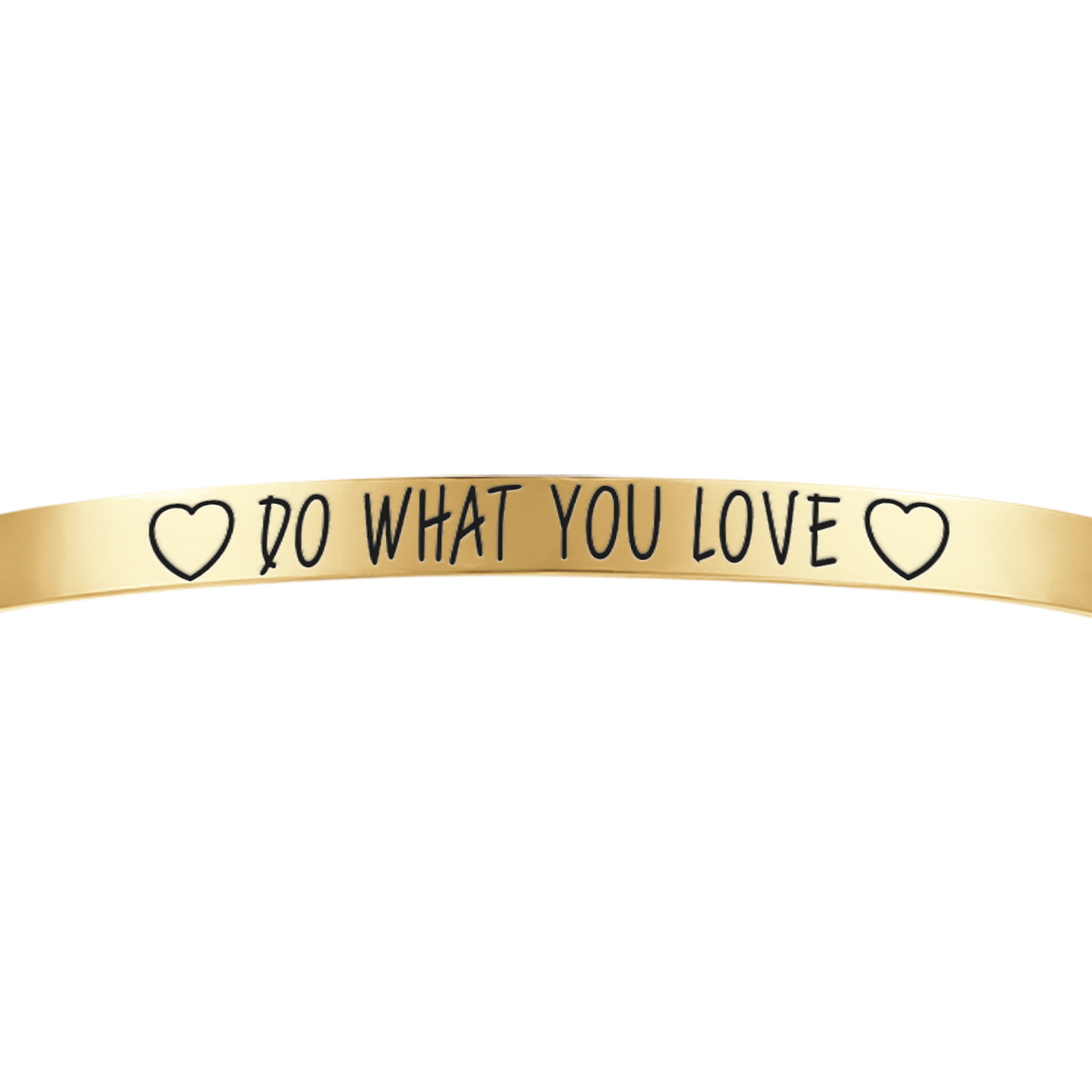 BRACELET D'ACIER DORÉ POUR FEMME DO WHAT YOU LOVE Luca Barra