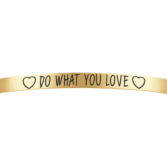 BRACELET D'ACIER DORÉ POUR FEMME DO WHAT YOU LOVE Luca Barra