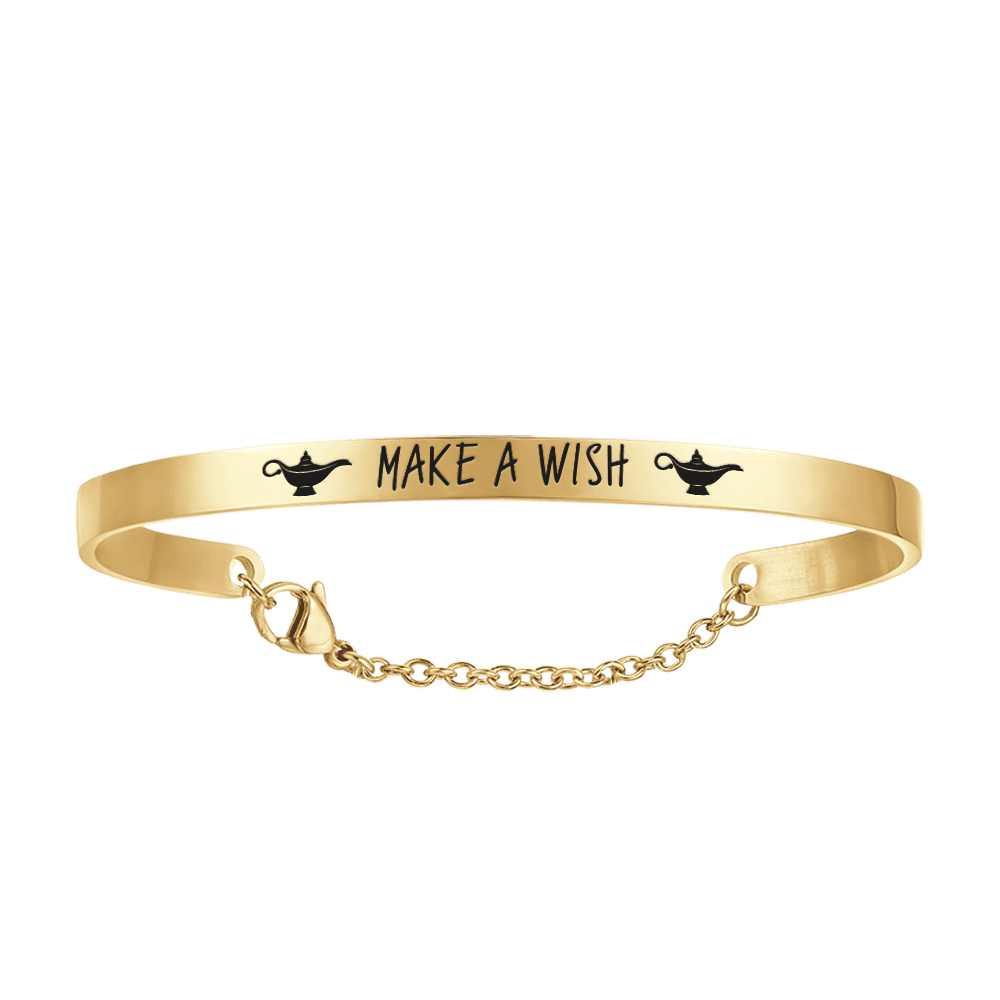 BRACELET POUR FEMME EN ACIER DORÉ MAKE A WISH Luca Barra