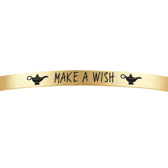 BRACELET POUR FEMME EN ACIER DORÉ MAKE A WISH Luca Barra