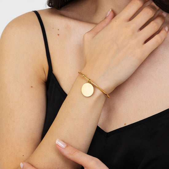 BRACELET ACCELIA PERSONALISÉ POUR FEMME AVEC RUBAN D'OR Luca Barra