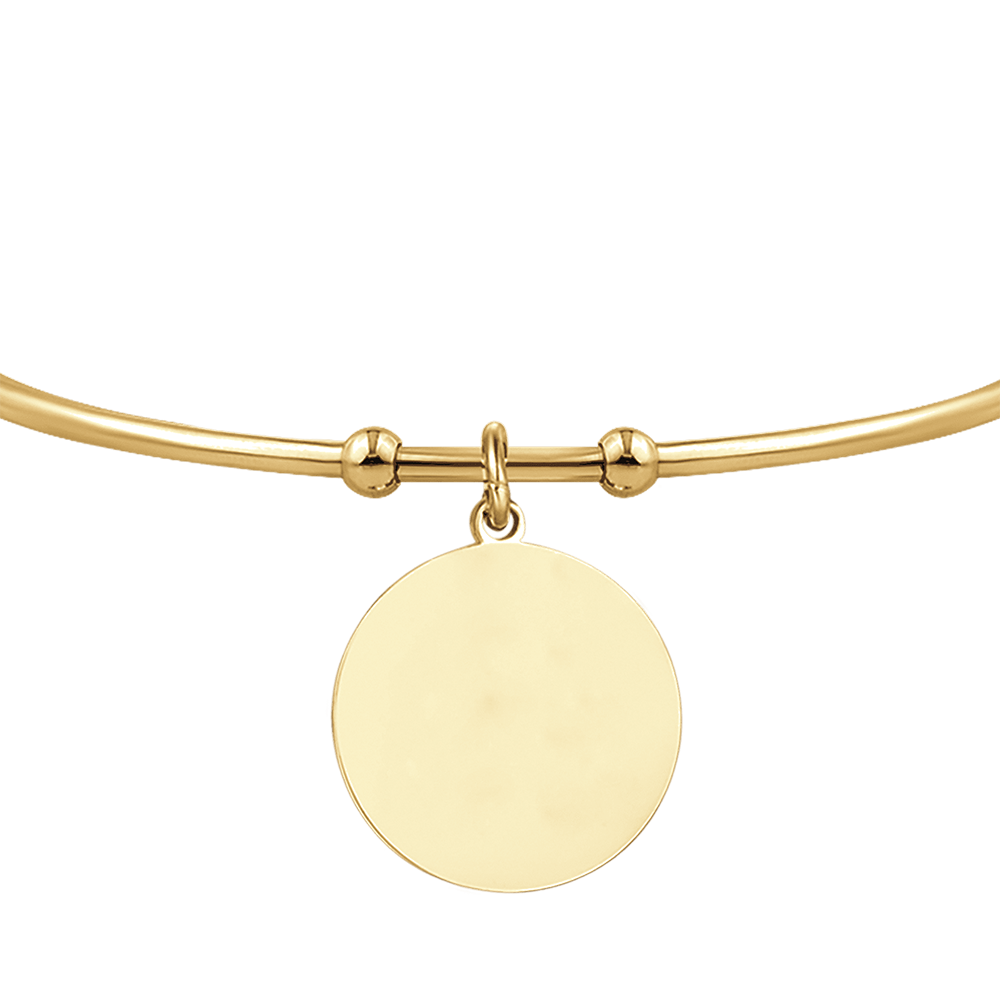 BRACELET CIRCULAIRE OR-ACIER PERSONNALISÉ POUR FEMME