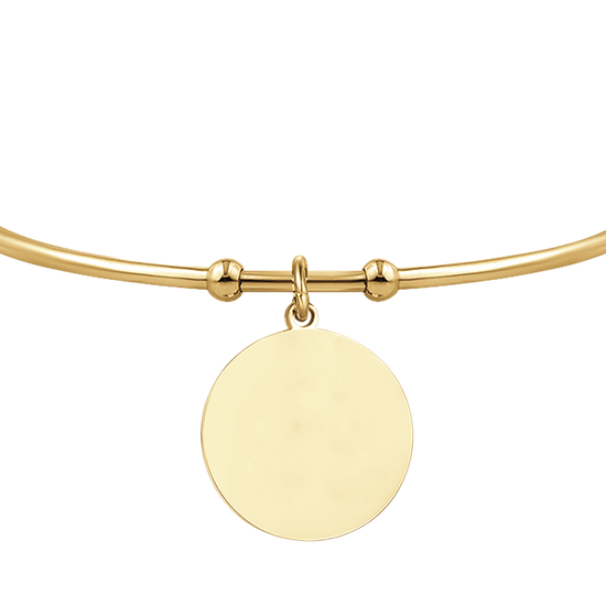 BRACELET CIRCULAIRE OR-ACIER PERSONNALISÉ POUR FEMME