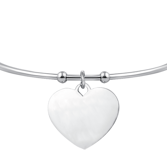 BRACELET COEUR PERSONNALISÉ EN ACIER POUR FEMME