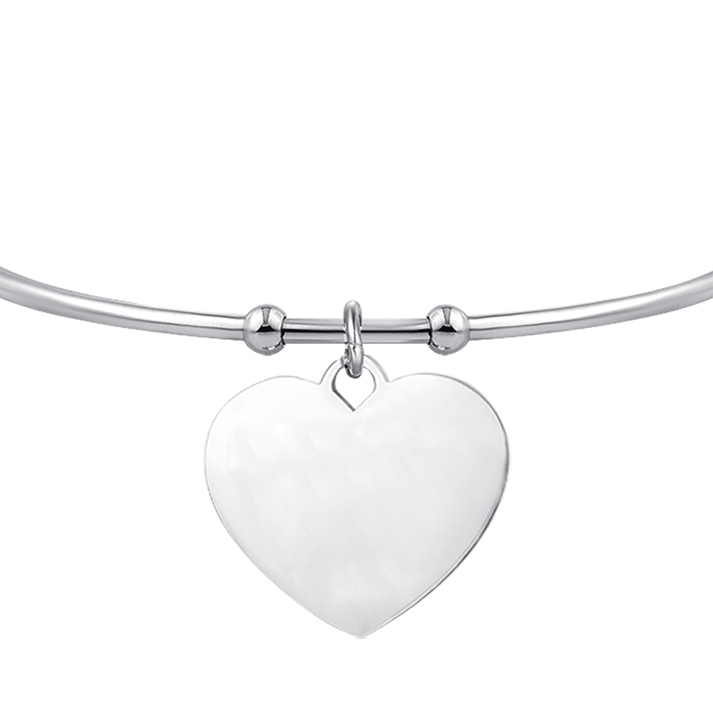 BRACELET COEUR PERSONNALISÉ EN ACIER POUR FEMME
