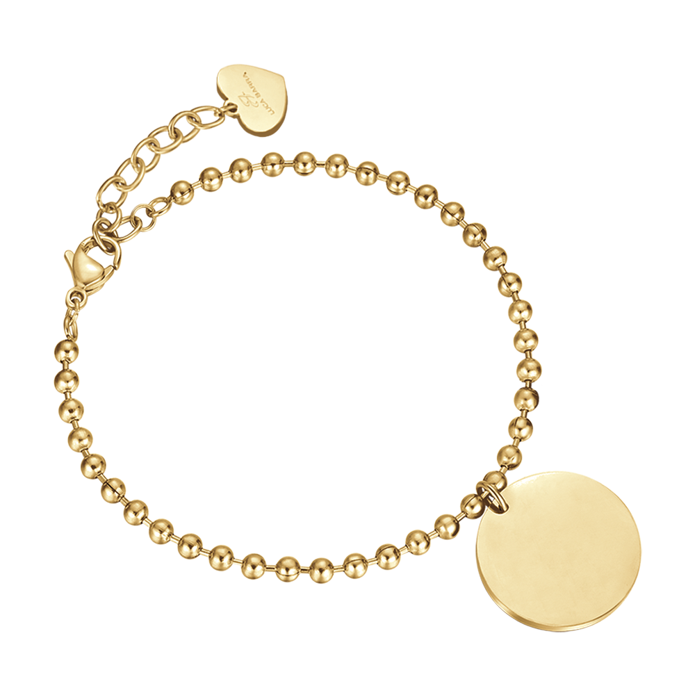 BRACELET PERSONNALISÉ EN ACIER POUR FEMMES AVEC PLAQUE