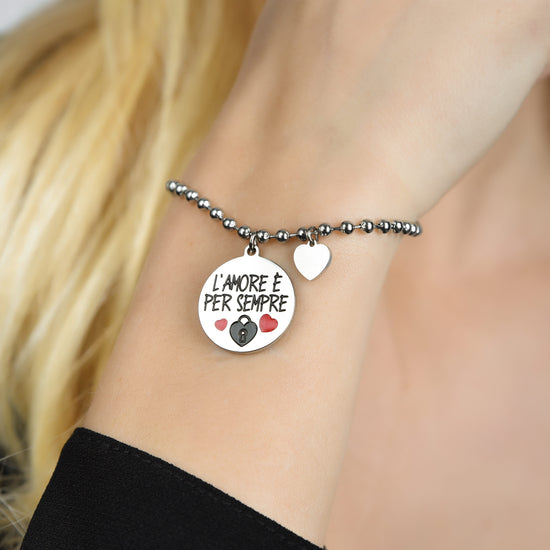 BRACELET ACIER POUR FEMME LOVE IS FOREVER Luca Barra