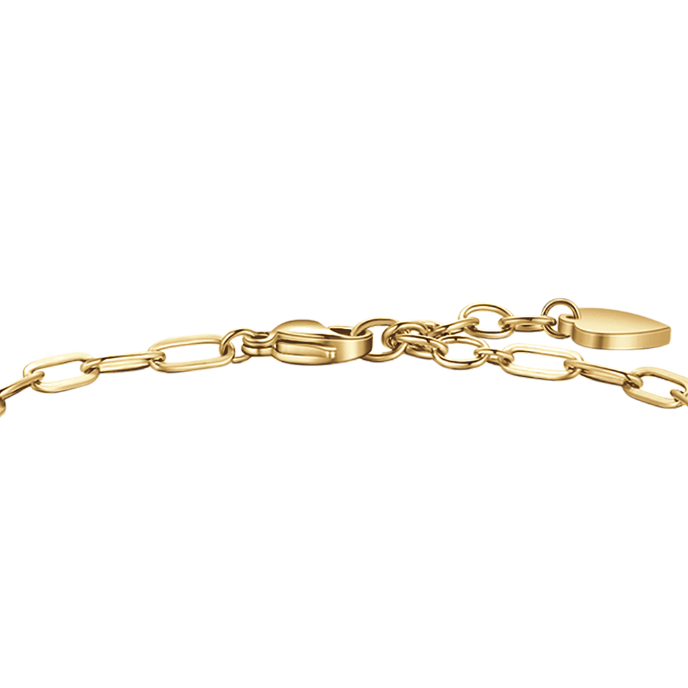 BRACELET POUR FEMME EN ACIER DORÉ AVEC LUNE, LOUTRE ET ÉTOILE Luca Barra