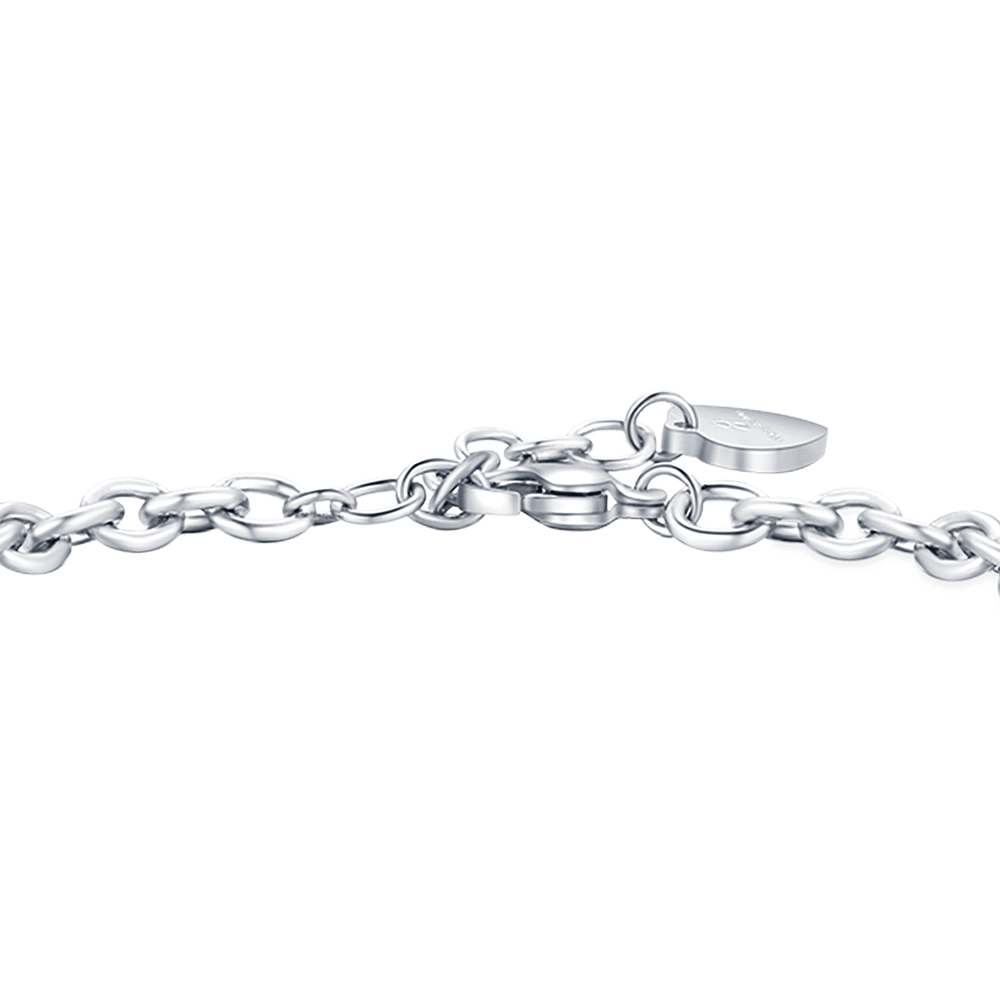 BRACELET EN ACIER POUR FEMMES AVEC SYMBOLE DE LA PAIX