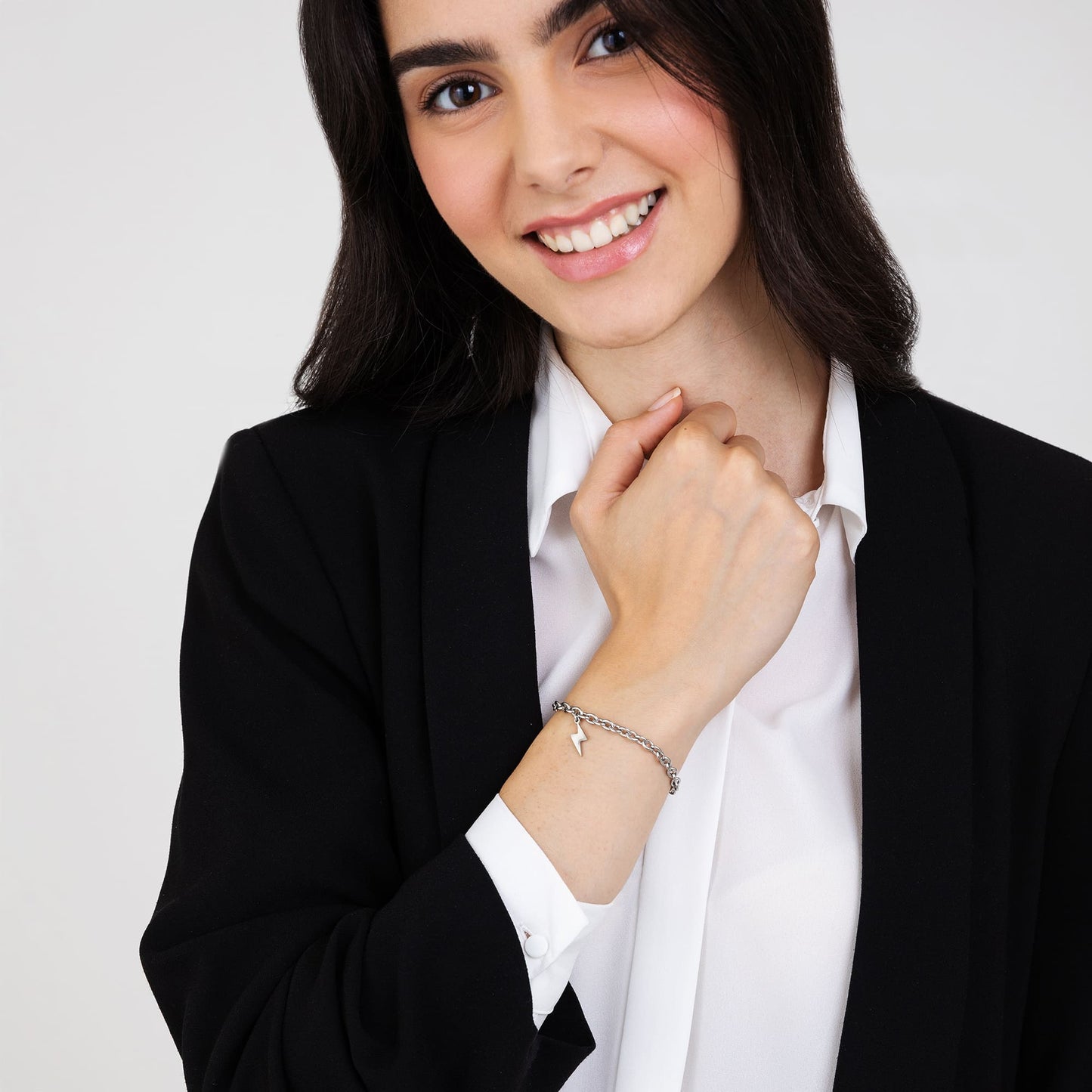 BRACELET FEMME EN ACIER ÉCLAIR