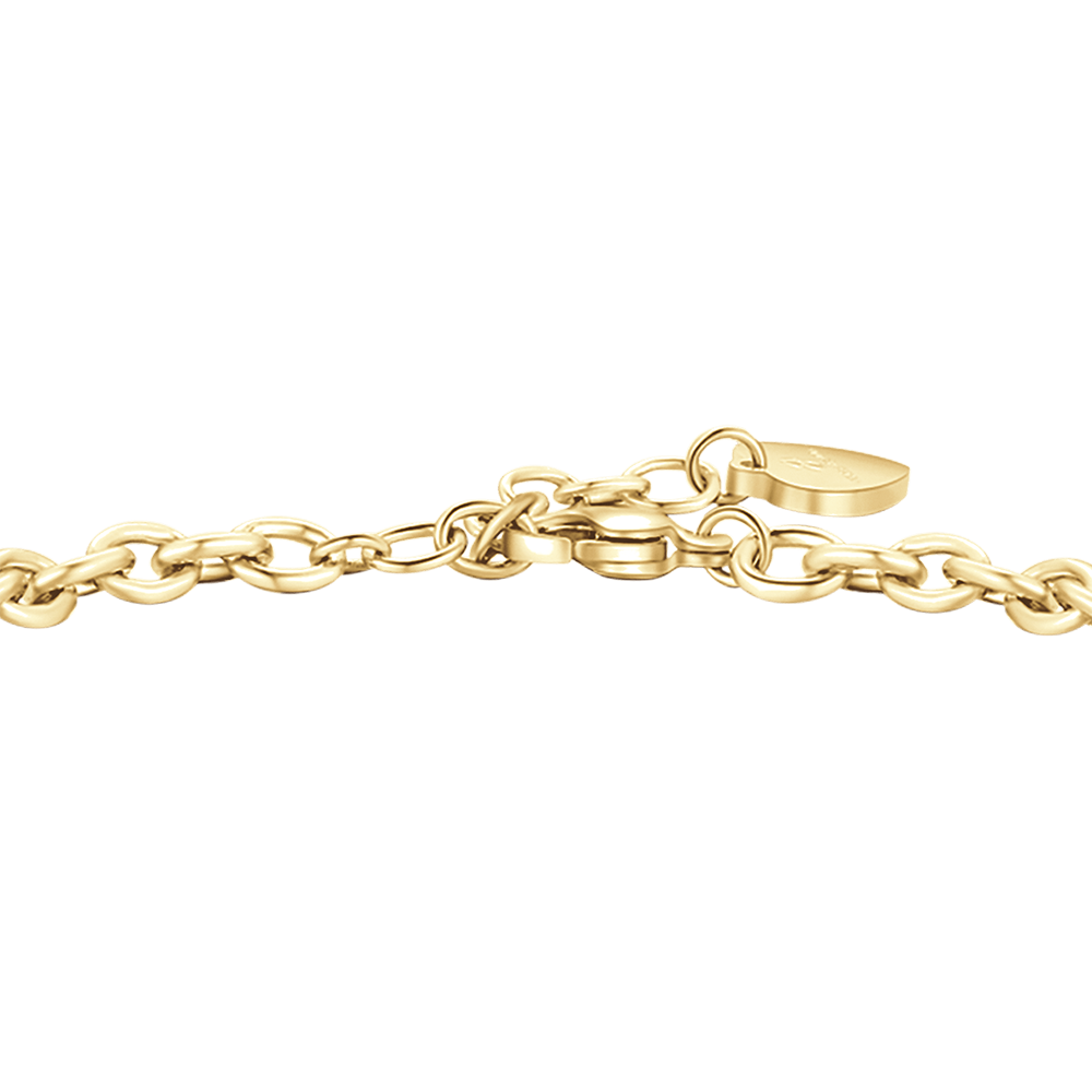 BRACELET FEMME EN ACIER PLAQUÉ OR AVEC AILE