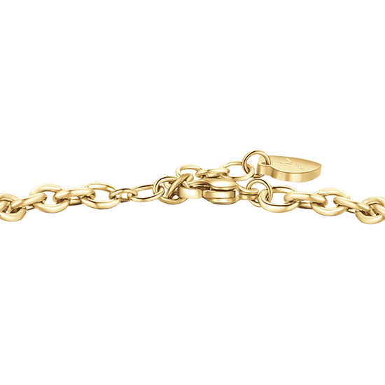 BRACELET FEMME EN ACIER PLAQUÉ OR AVEC COURONNE