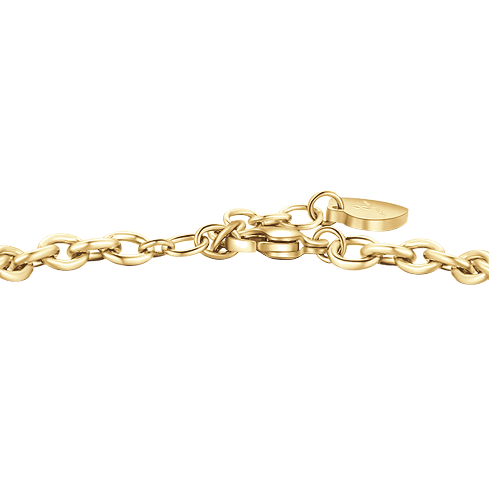 BRACELET FEMME EN ACIER PLAQUÉ OR AVEC COURONNE