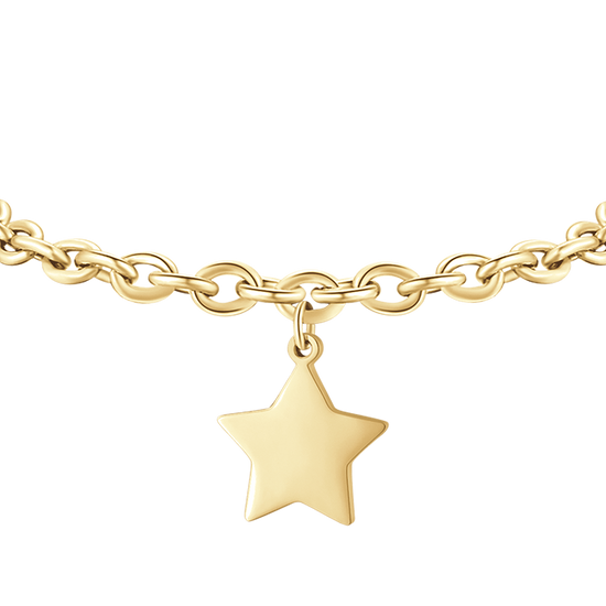 BRACELET POUR FEMME EN ACIER PLAQUÉ OR AVEC ÉTOILE