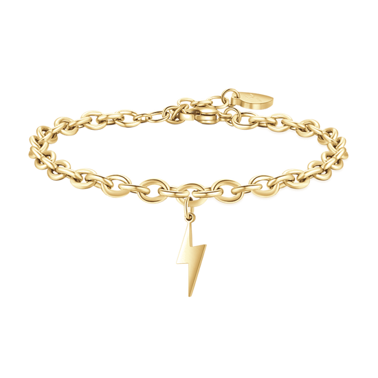 BRACELET POUR FEMME EN ACIER DORÉ AVEC FULMINE Luca Barra