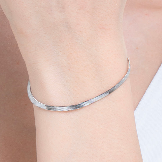 BRACELET FEMME EN ACIER SERPENT
