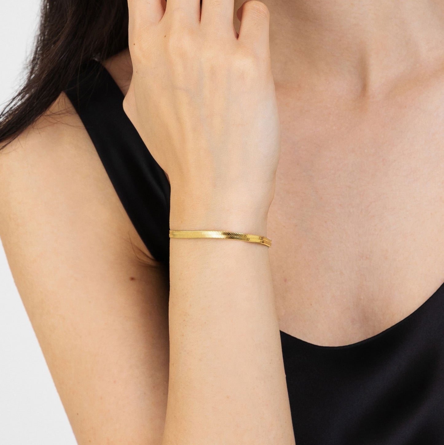 BRACELET D'ACIER D'OR POUR FEMME Luca Barra