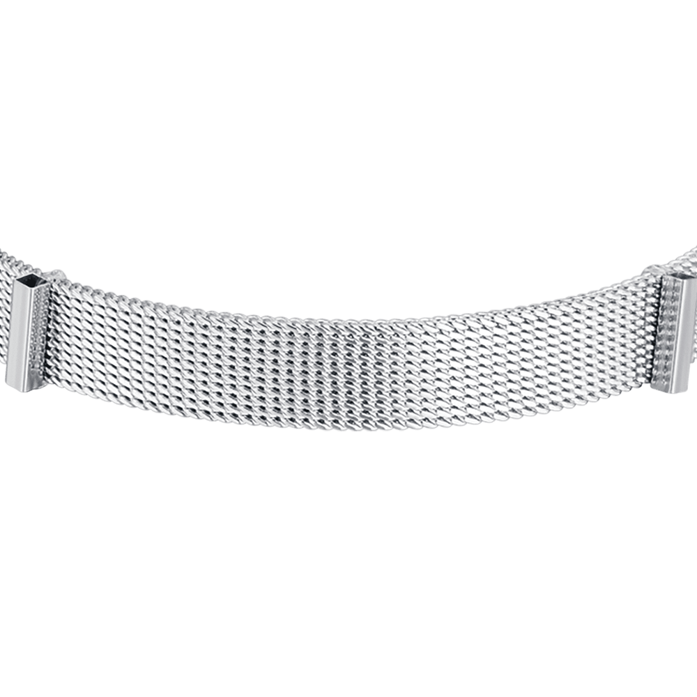 BRACELET PERSONNALISÉ POUR FEMME, EN MAILLE D'ACIER, MILAN