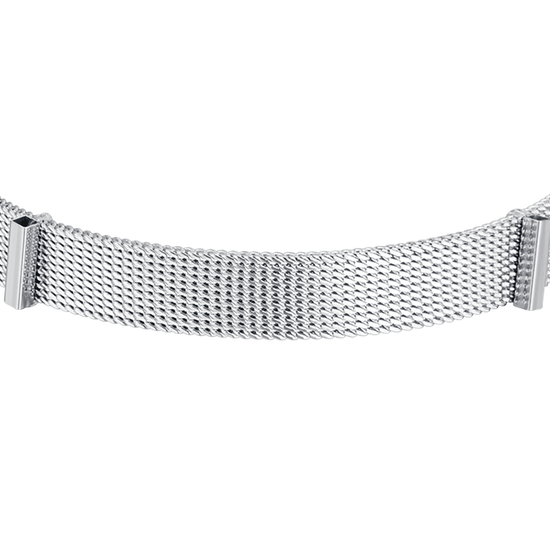 BRACELET PERSONNALISÉ POUR FEMME, EN MAILLE D'ACIER, MILAN