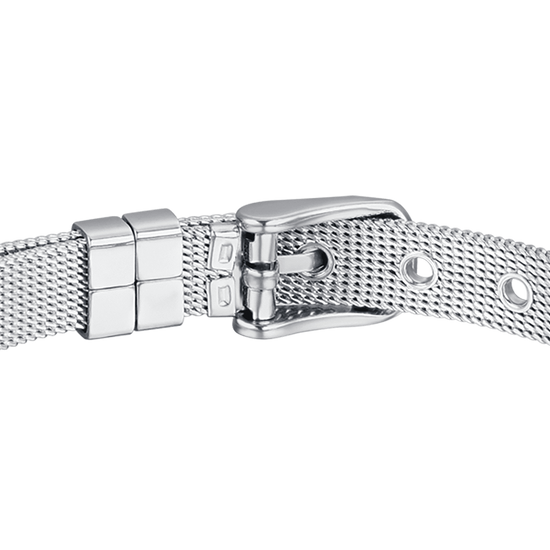 BRACELET PERSONNALISÉ POUR FEMME, EN MAILLE D'ACIER, MILAN