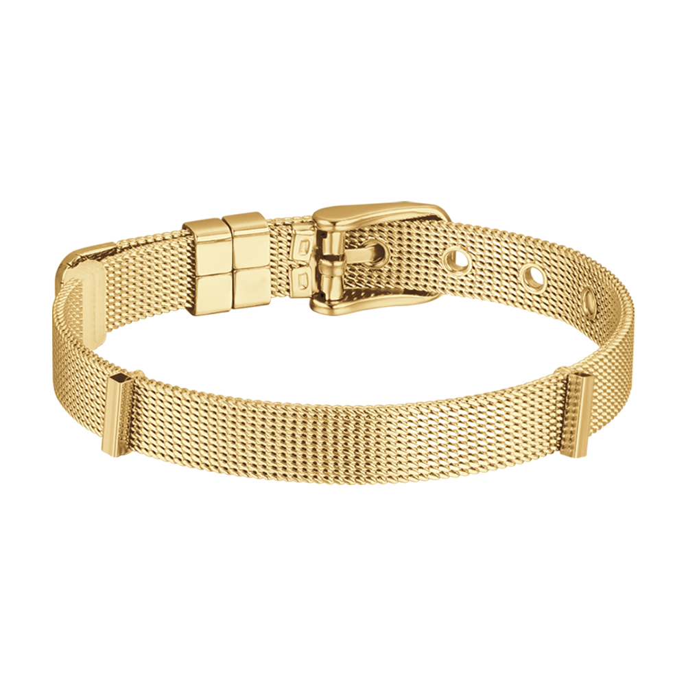 BRACELET PERSONNALISÉ POUR FEMME, EN MAILLE D'ACIER, MILAN