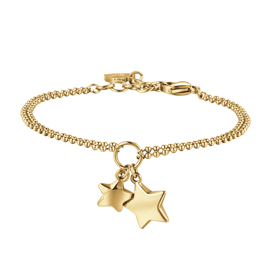IP BRACELET FEMME EN ACIER DORÉ AVEC ÉTOILES
