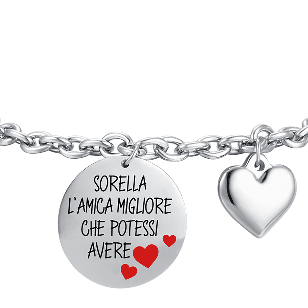 BRACELET DE SOEUR EN ACIER POUR FEMMES LA MEILLEURE AMIE QUE VOUS PUISSIEZ AVOIR