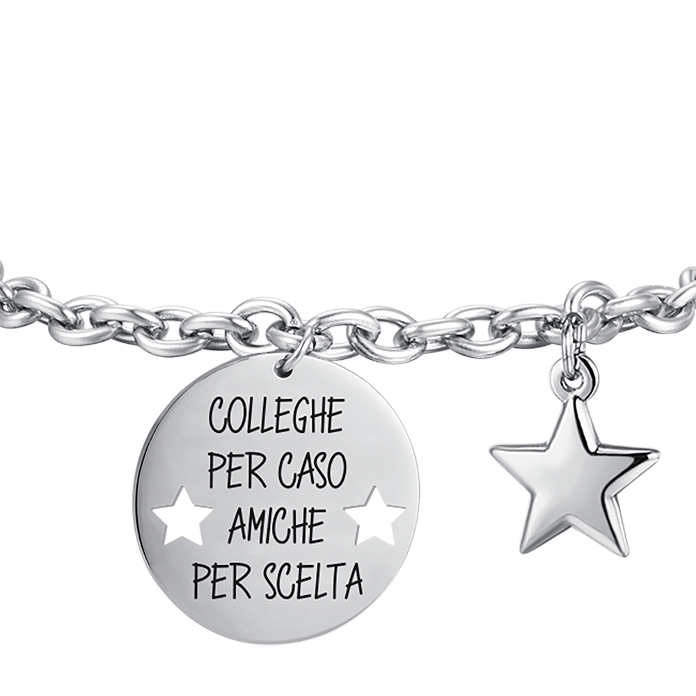 BRACELET EN ACIER POUR FEMMES COLLÈGUES PAR HASARD AMIS PAR CHOIX