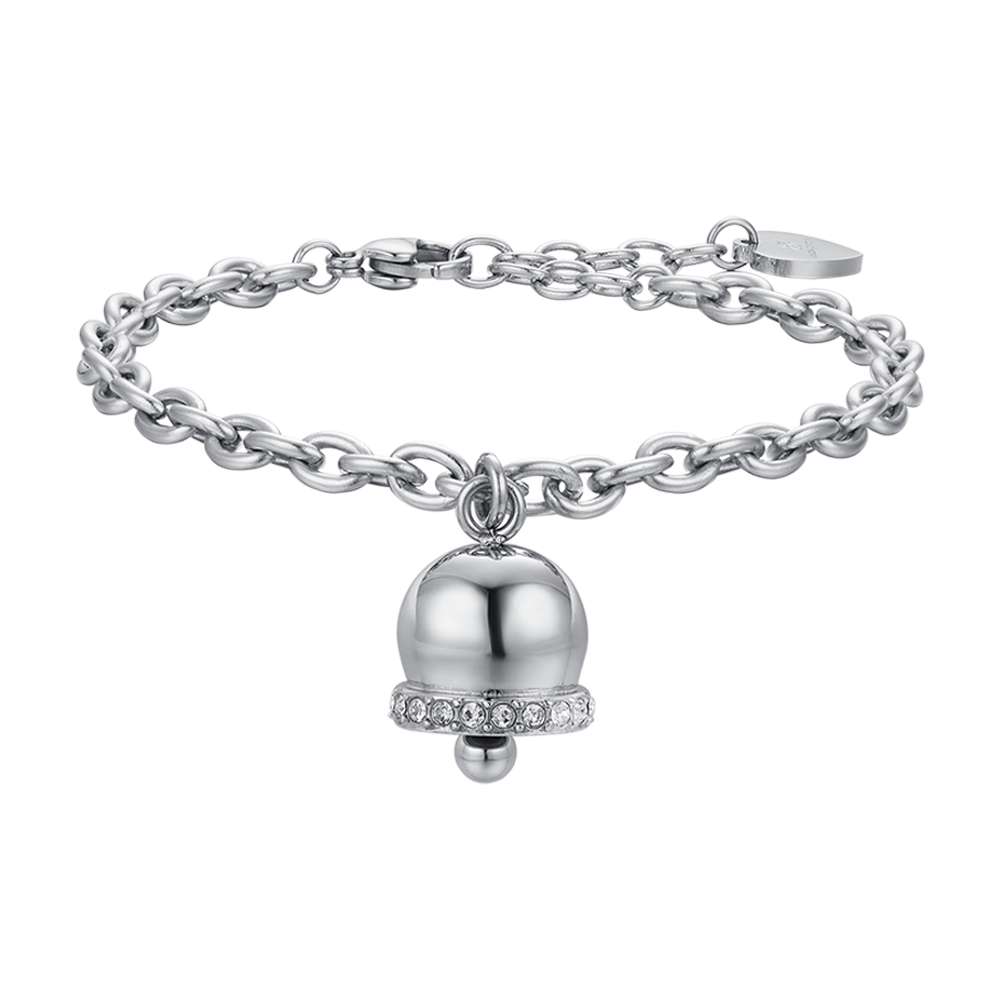 BRACELET POUR FEMME EN ACIER INOXYDABLE AVEC CRISTAUX BLANCS Luca Barra