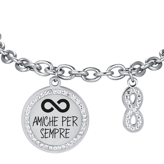 BRACELET EN ACIER POUR FEMME "FRIEND FOREVER" (AMIE POUR TOUJOURS)