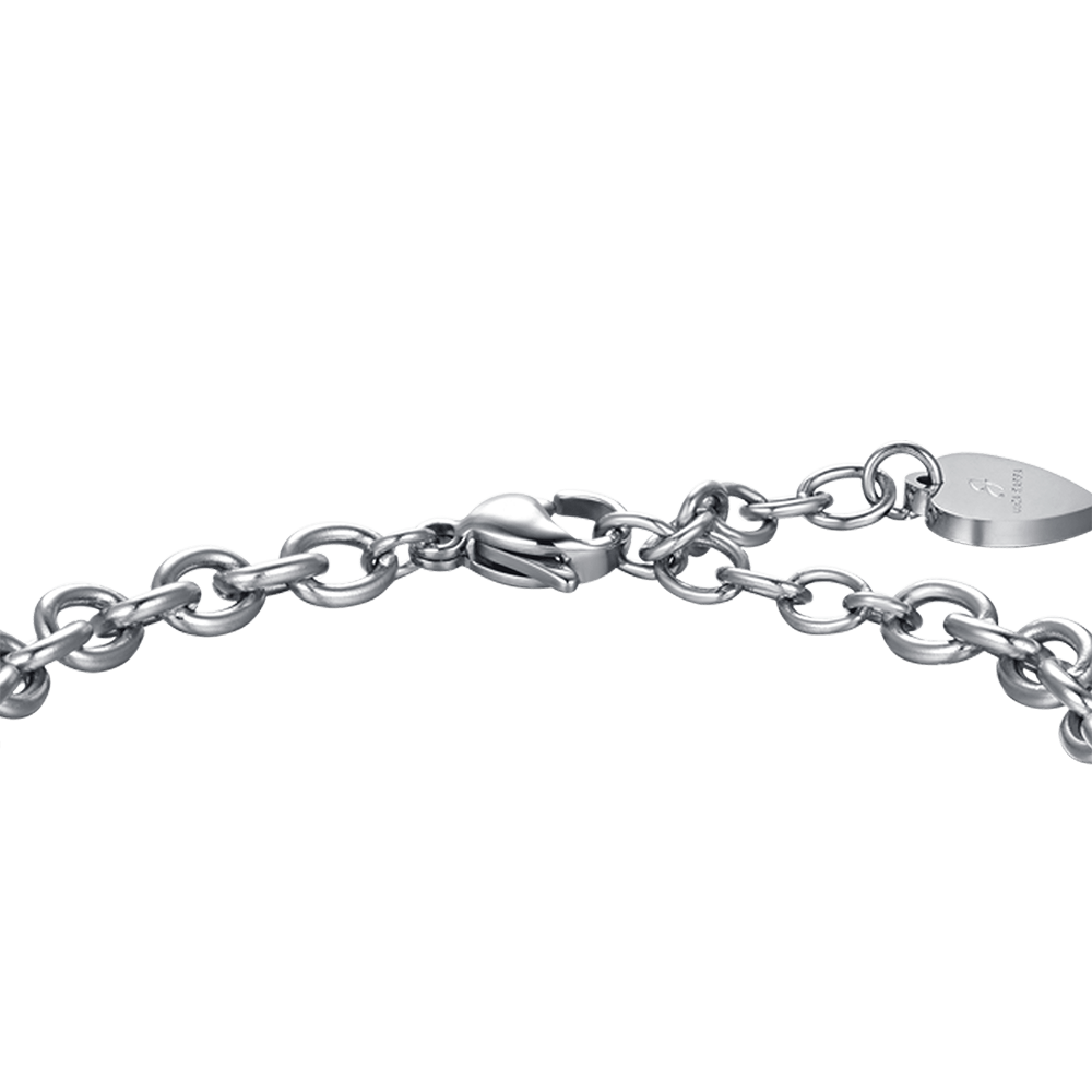 BRACELET FEMME EN ACIER TES AMIES SONT LES SOEURS QUE TU CHOISIS AVEC ÉMAIL