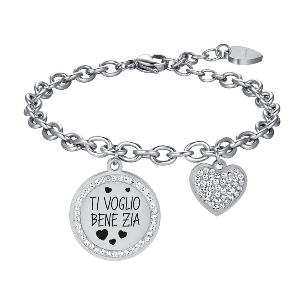 BRACELET EN ACIER POUR DAMES I LOVE YOU AUNTIE