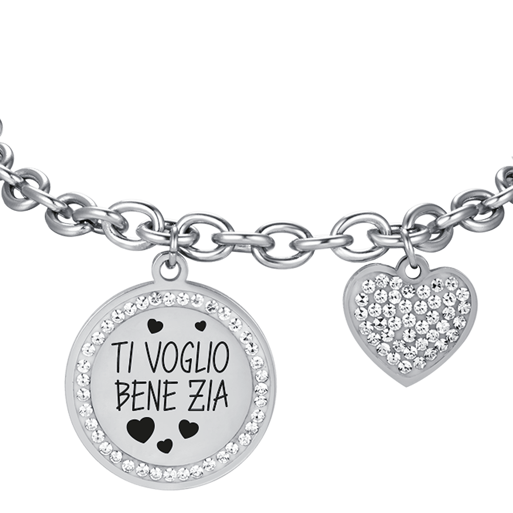 BRACELET EN ACIER POUR DAMES I LOVE YOU AUNTIE