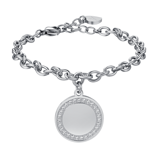 BRACELET POUR FEMME EN ACIER AVEC CRISTAUX BLANCS Luca Barra