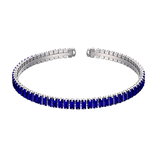 BRACELET POUR FEMME EN ACIER AVEC CRISTAUX BLEUS Luca Barra