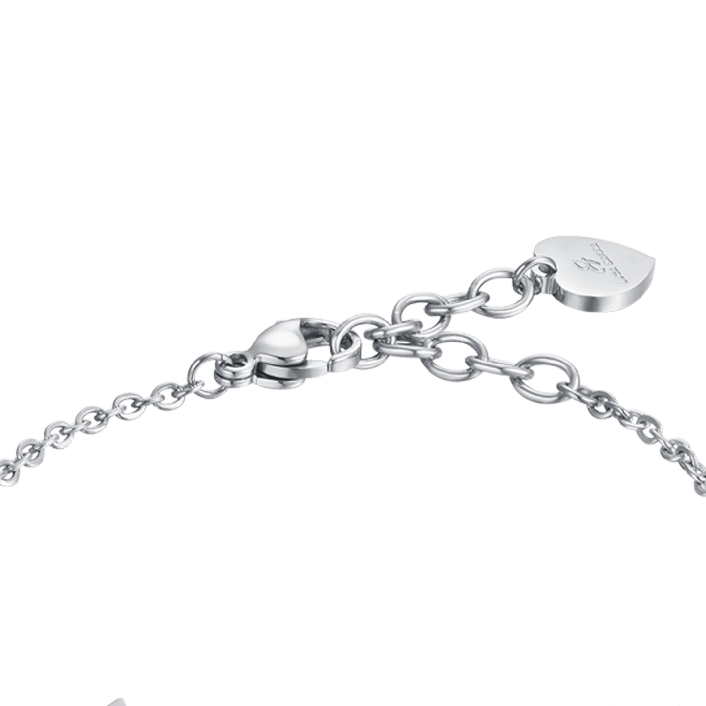 BRACELET POUR FEMME EN ACIER AVEC ÉTOILES AJOURÉES ET CRISTAUX BLANCS