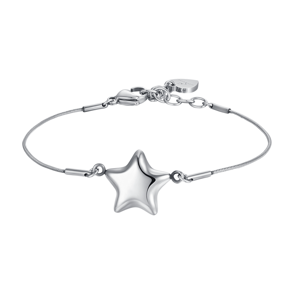 BRACELET FEMME EN ACIER AVEC ÉTOILE PLEINE